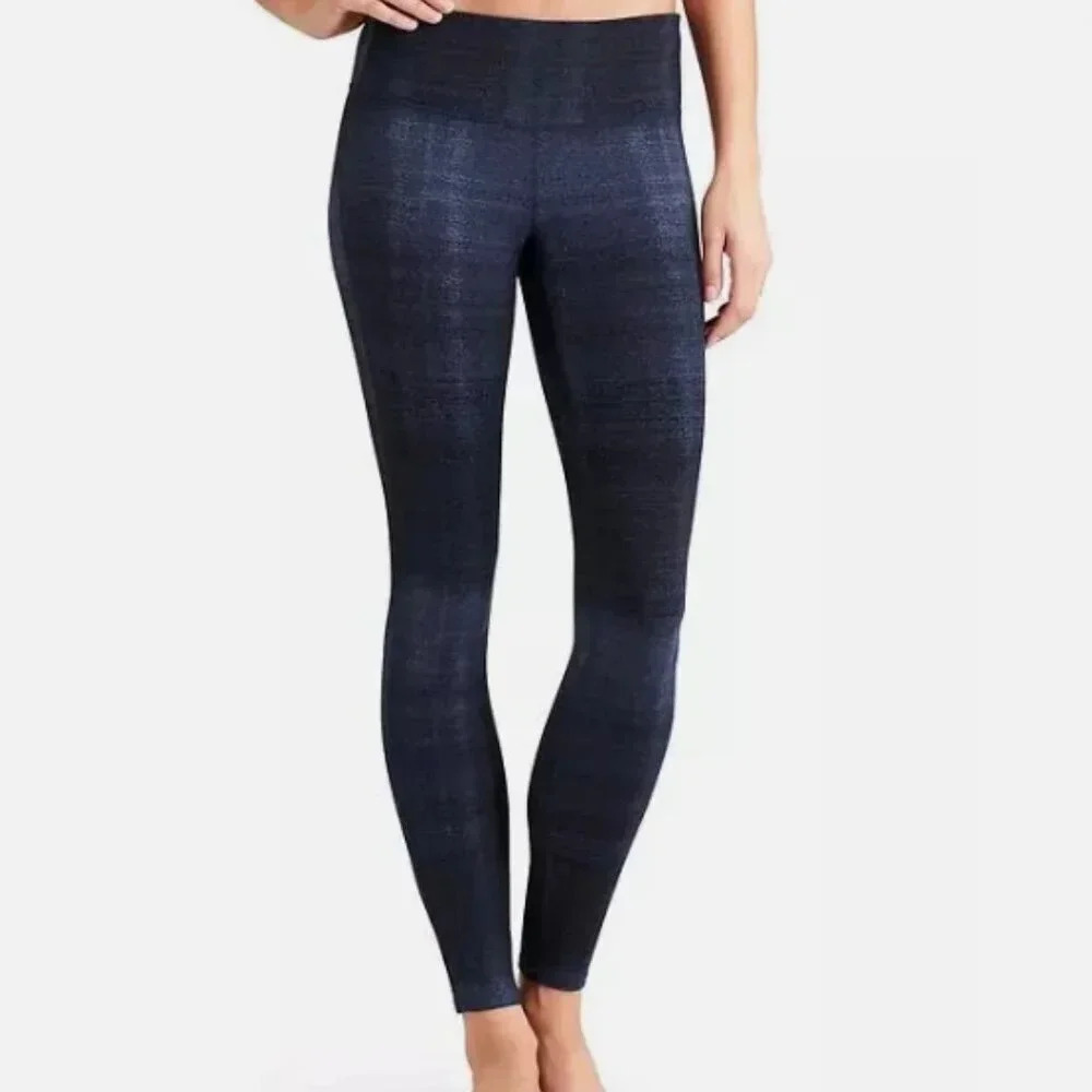 Athleta Icy Chaturanga Tights in Deep Indigo